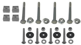 Complete mounting hardware kit for Safe Wedge Protective Partition for golf carts
