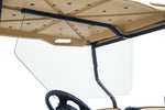 Safe Wedge Protective Partition installed in a E-Z-GO TXT golf cart
