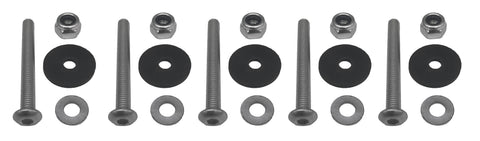 Complete mounting hardware kit for Safe Wedge Protective Partition for golf carts